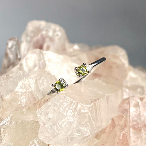 
                  
                    Close + Connected, Adjustable and Stackable Birthstone Ring, August
                  
                