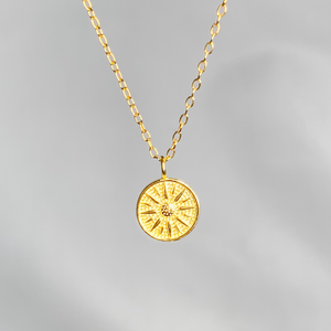 
                  
                    Elia in Gold - Mini Sun Necklace
                  
                