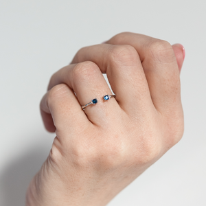 
                  
                    Close + Connected, Adjustable and Stackable Birthstone Ring, September
                  
                