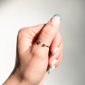 
                  
                    Close + Connected, Adjustable and Stackable Birthstone Ring, May
                  
                