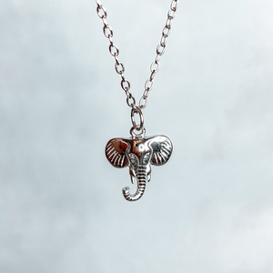 
                  
                    Lena in Sterling Silver - Minimalist Elephant Necklace
                  
                