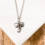 Lena in Sterling Silver - Minimalist Elephant Necklace