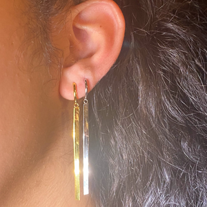 
                  
                    Sasha in Gold - Herringbone Chain Dangle Earrings
                  
                