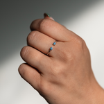 Close + Connected, Adjustable and Stackable Birthstone Ring, March